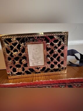 Lenox Silver-Tone 'Our Baby' Decorative Lattice Picture Frame